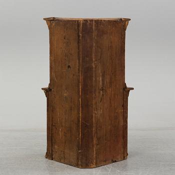 HÖRNSKÅP, allmoge, Dalarna, 1799.