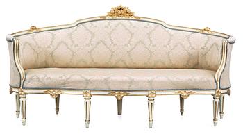 A Gustavian 1780's sofa by J. Malmsten.