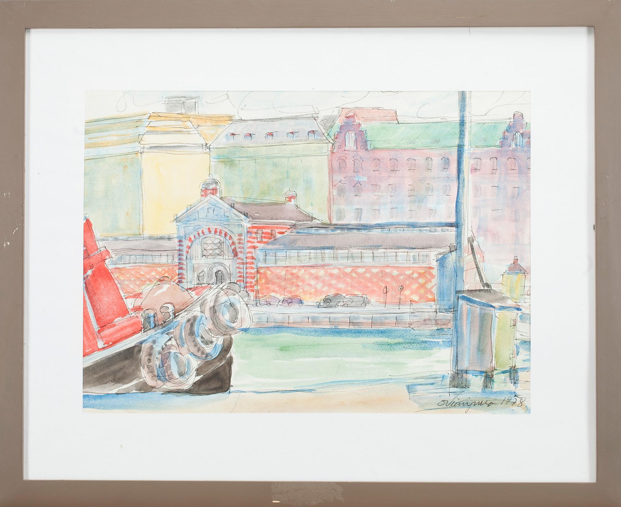 OIVA VIINIPURO, akvarell, signerad och daterad 1978.