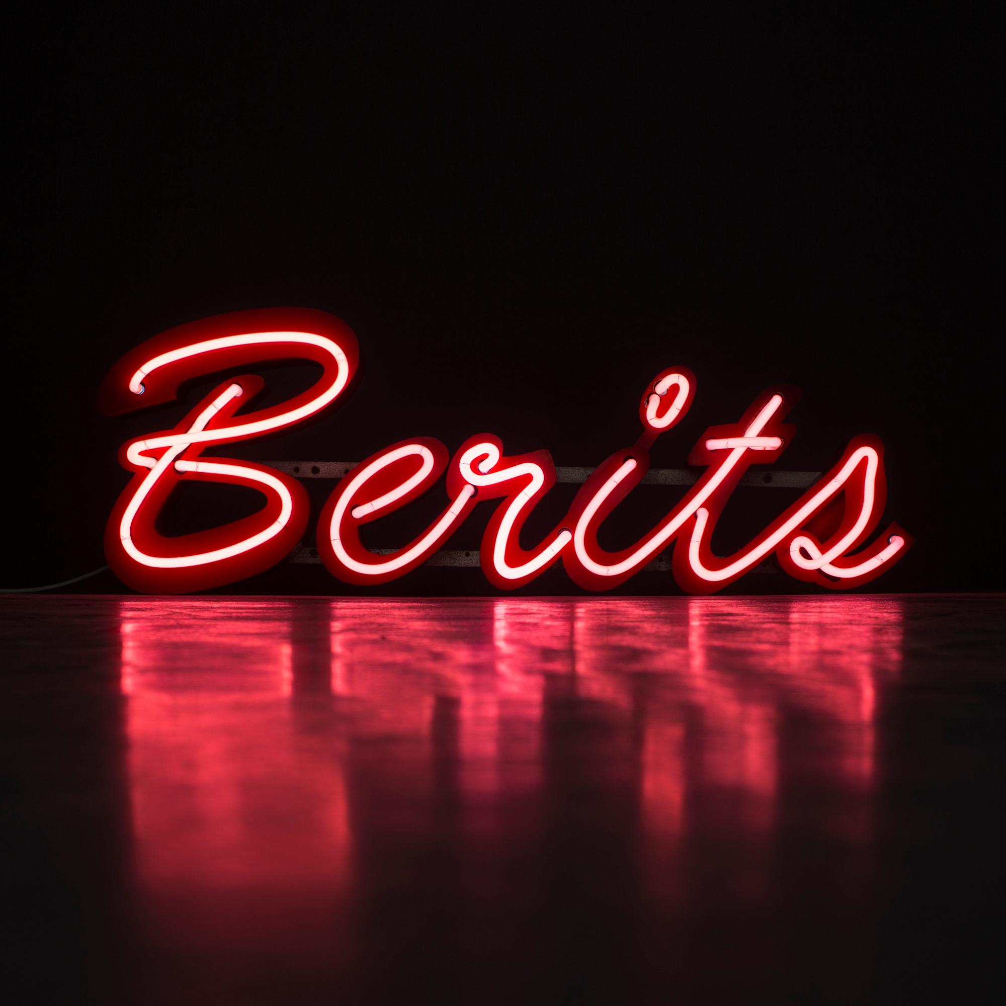 REKLAMSKYLT, neon, 1950-tal.