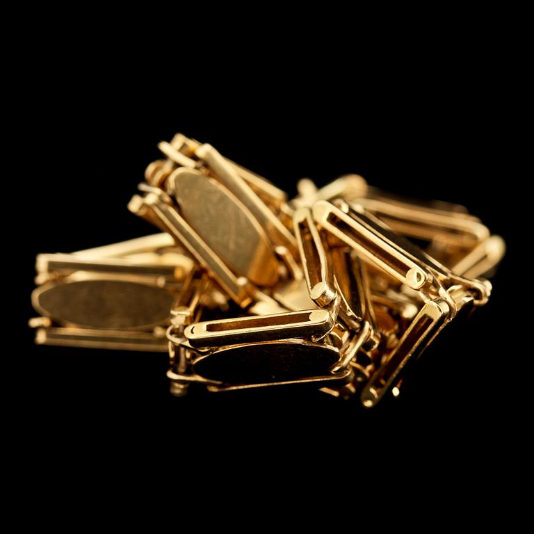 ARMLÄNK, 18k guld, Helsingborg, 1912. Vikt 20 g.