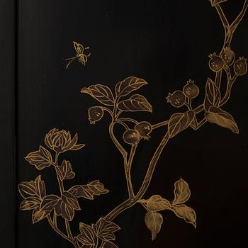 Vikskärm, 6 delar, Kina 1900-talets första hälft.