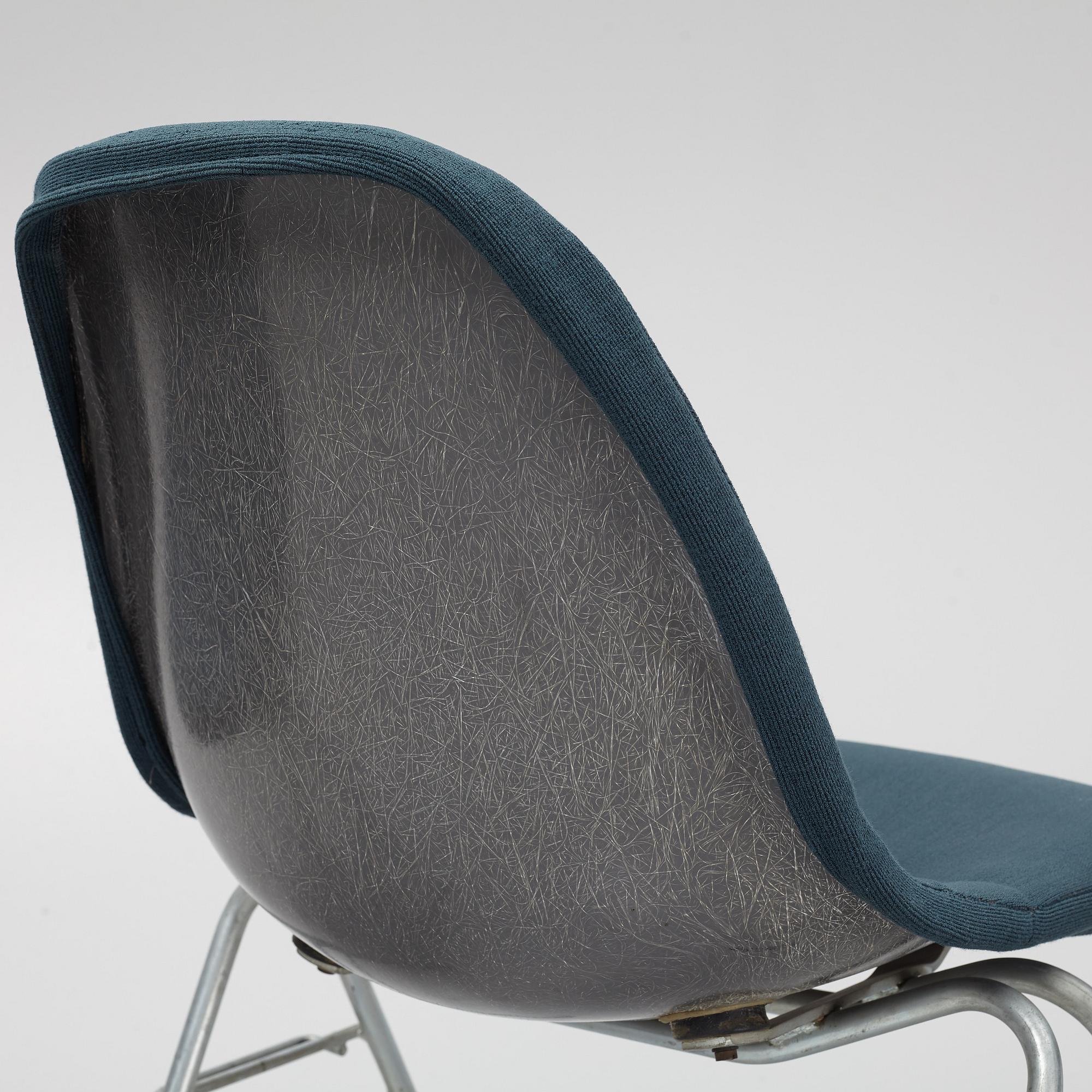 Charles & Ray Eames, stolar, 5 st. "DDS-I", licenstillverkad av Hille of London Ltd, England, 1960/70-tal.