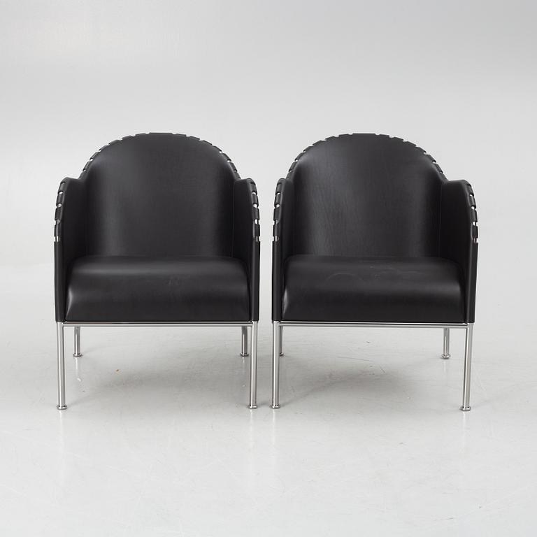 Mats Theselius, a pair of  "Bruno" lounge chairs, Källemo.