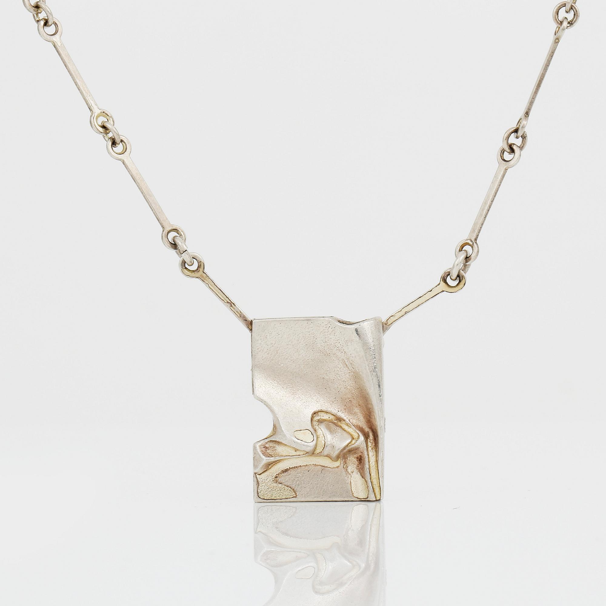 HALSSMYCKE, sterling silver, Lapponia, Finland, 1984-5. Vikt ca 11,97 g.
