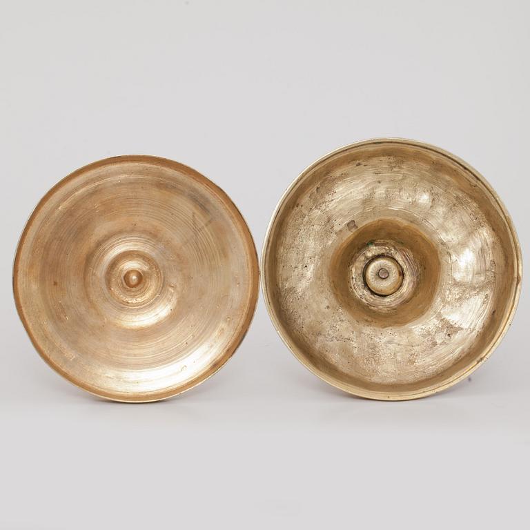 LJUSSTAKAR, 2 st, Frankrike, 1800/1900-tal.