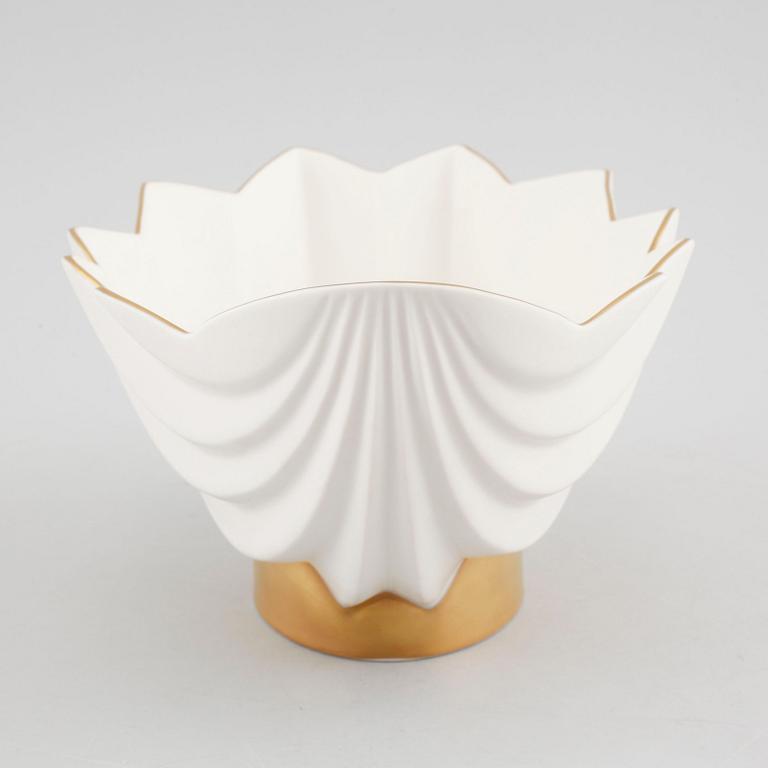 A porcelain bowl by Karin Björquist for Rörstrand, dated -95.