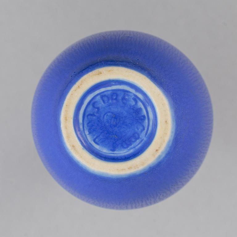 Stig Lindberg, a stoneware vase and a bowl and Berndt Friberg, a stoneware vase for Gustavsberg.