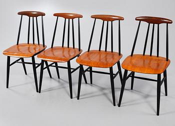 STOLAR, 4 st, "Pia", Sandvik Möbler, Norge, 1950-/60-tal.