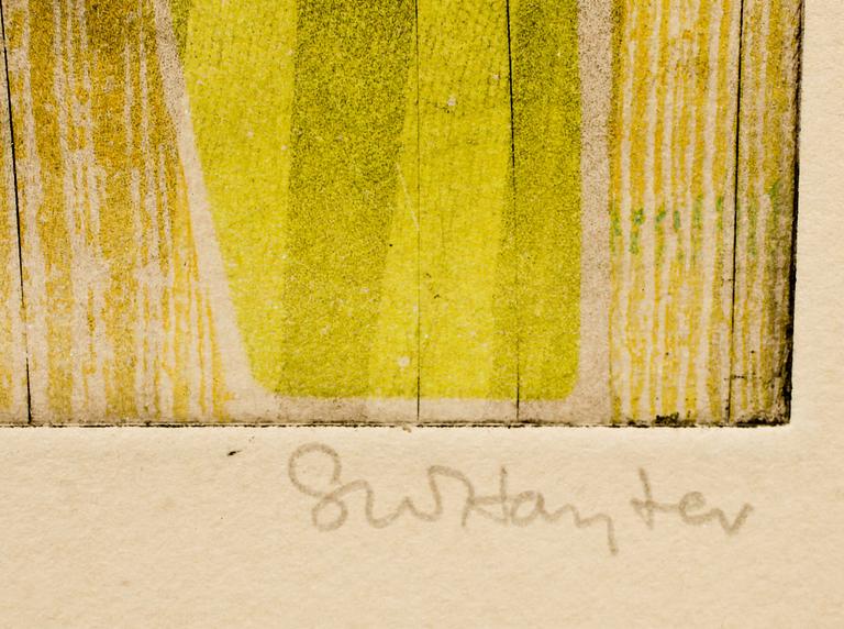 STANLEY WILLIAM HAYTER, färgetsning, sign och numr 171/200.