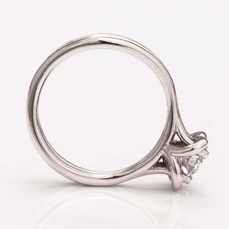 Ring, 18K vitguld, diamant ca. 0.33 ct.