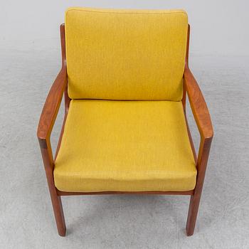 A 'Senator' easy chair by Ole Wanscher, France & Son, Denmark.