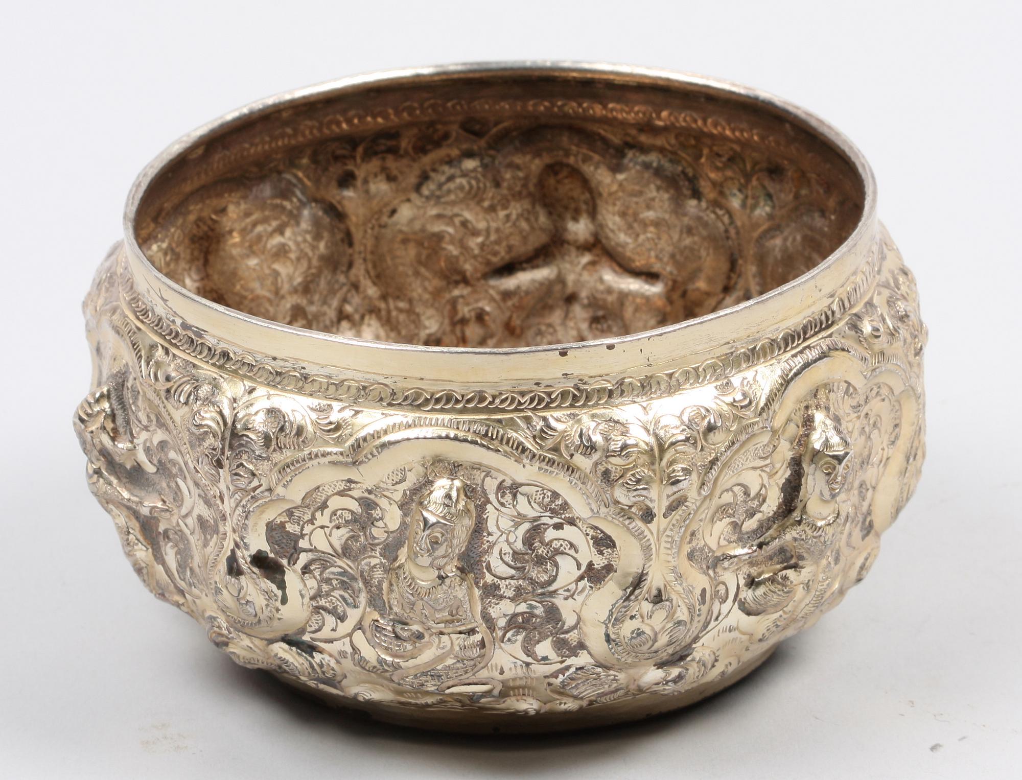 SKÅL, silver, sydostasien, 1900-tal.