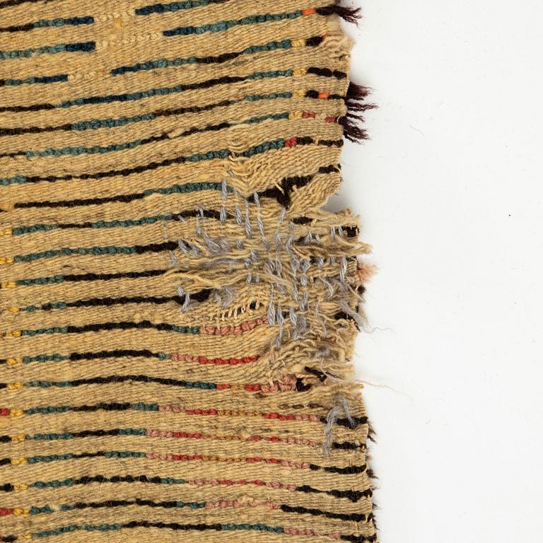 A bed cover, knotted pile, ca 182,5 x 138 cm, Sweden - Finland, dated 1787.