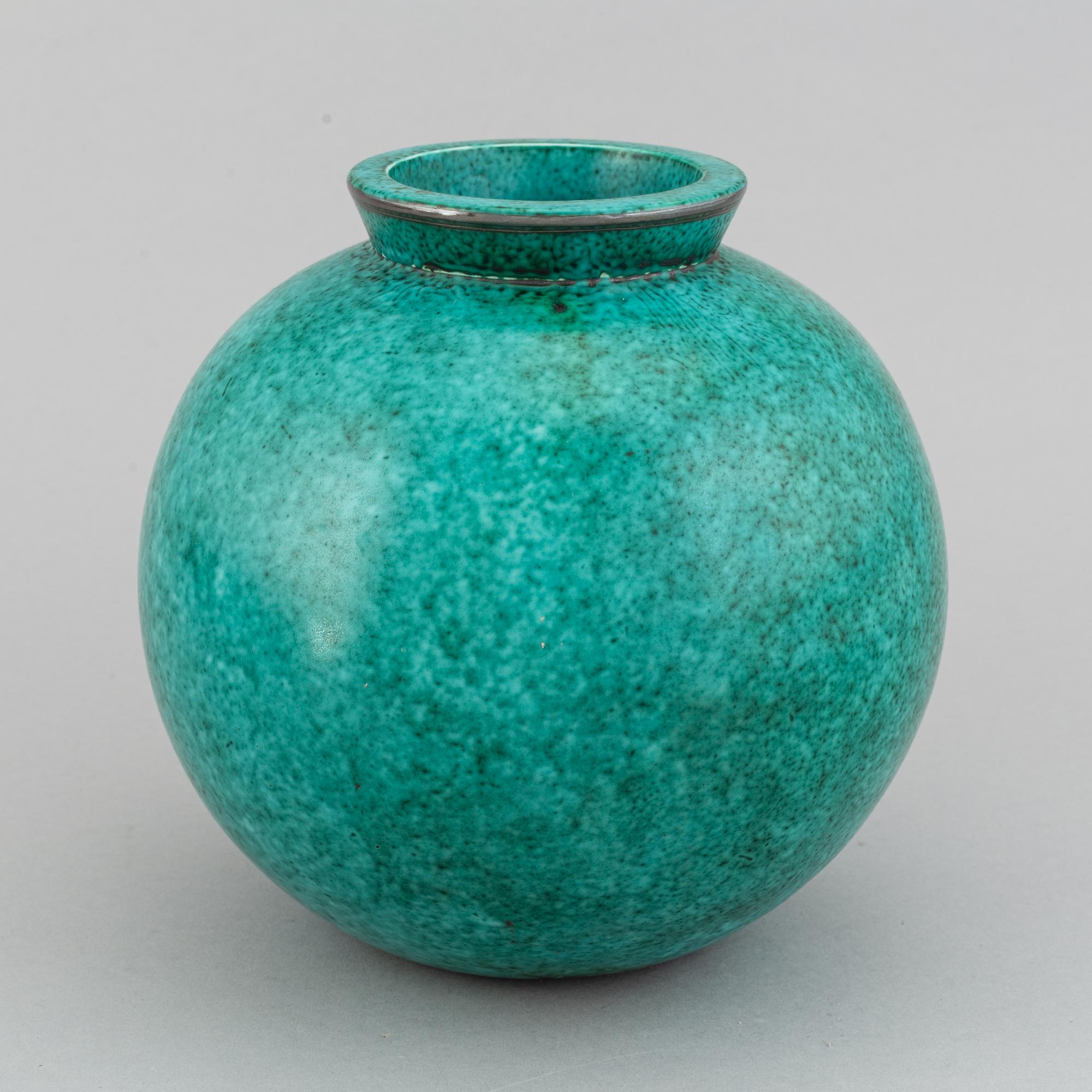 A Wilhelm Kåge stoneware vase, for Gustavsberg.
