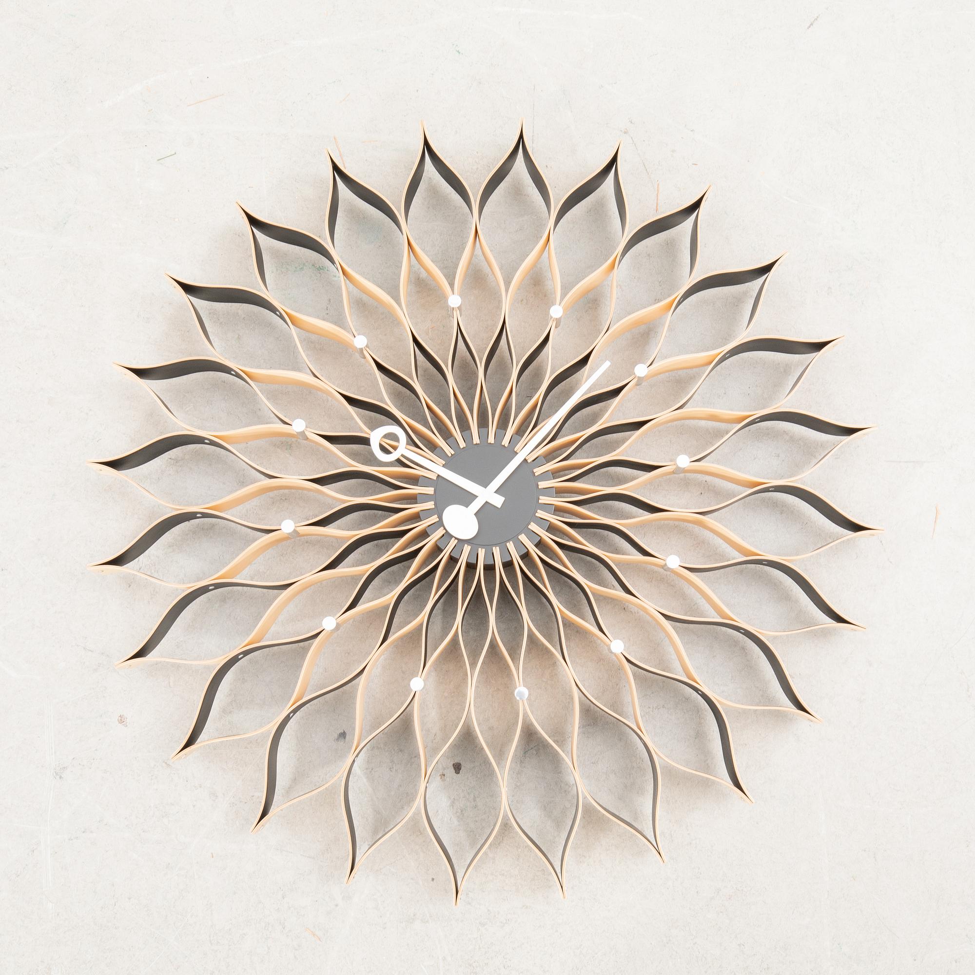 George Nelson, Wall clock, "Sunflower clock", Vitra.