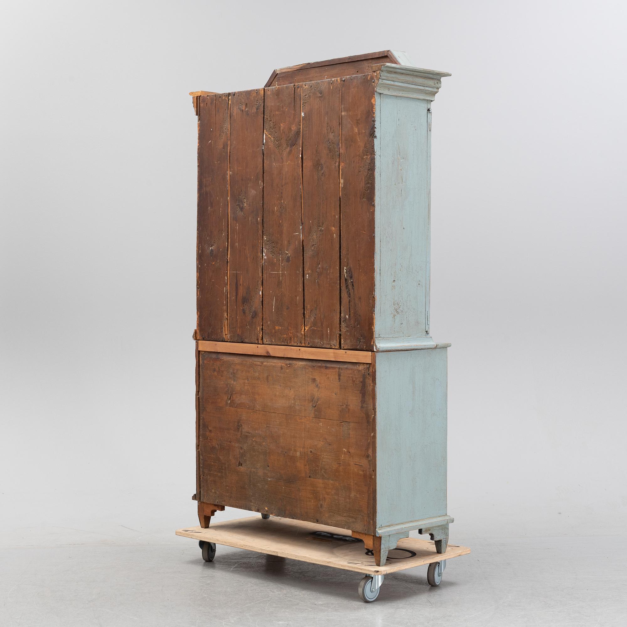A compostite cabinet 18th and 19th Century.