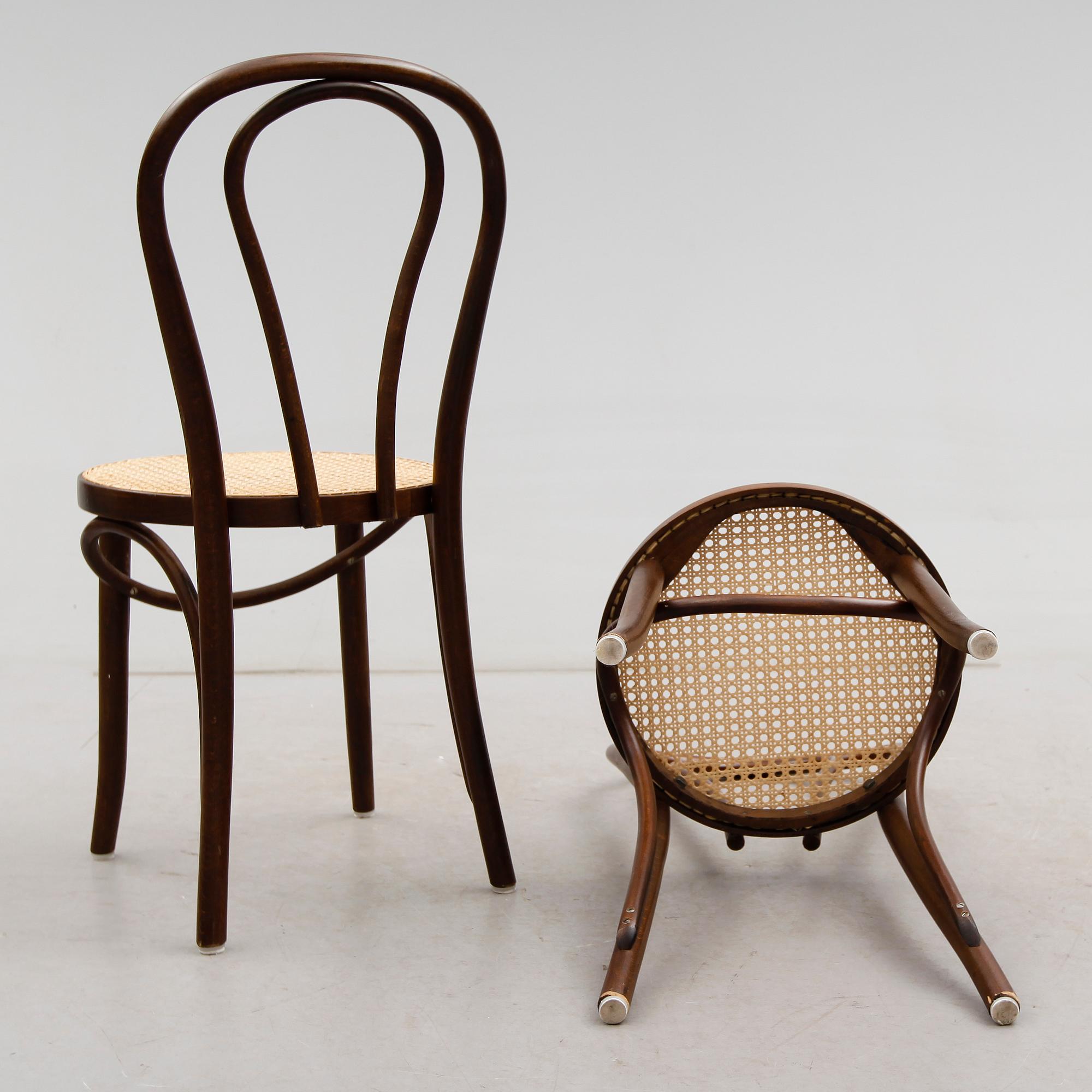 STOLAR, 4 st, Thonetmodell, 1900-talets andra hälft.