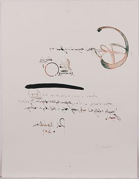 PAUL WUNDERLICH, mapp med 4 färglitografier samt 3 fotoseriegrafier av Karin Szekessy, sign o numr 14/60.