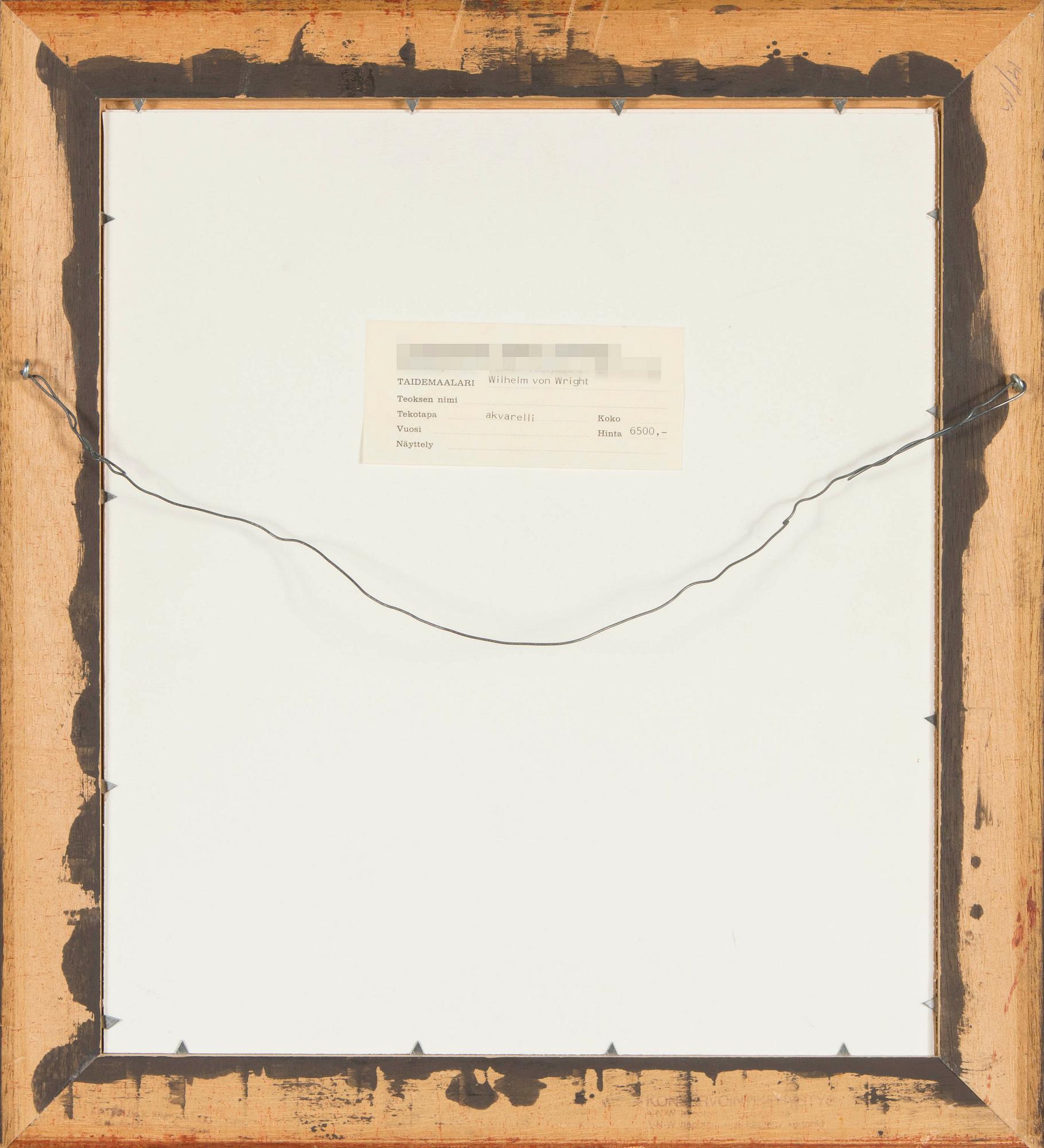 Wilhelm von Wright, Common Buzzard.