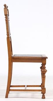 STOLAR, 6 st, nyrenässans, omkring sekelskiftet 1800/1900.