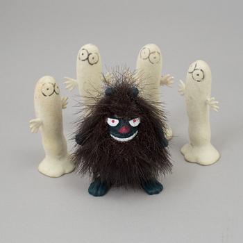 MUMINFIGURER, 13 st, 1970-tal.