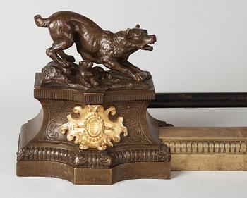 A French late Empire fire dog, first half of 19th century.