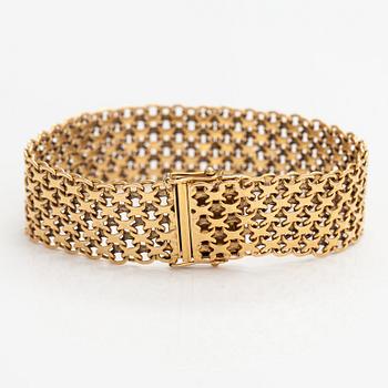 Armband, 18K guld. Esto Ab Guldvarufirman, Stockholm 1980.