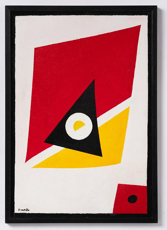 Harry Booström, Composition with Red and Yellow.