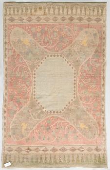 Väinö Blomstedt, rya / ryamatta. Finska Handarbetes Vänner. Ca 280 x 180 cm. 1900-talets början.