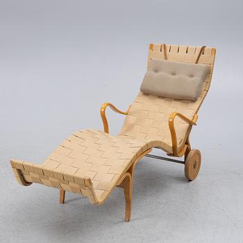 Bruno Mathsson, liggstol med hjul, Firma Karl Mathsson, Värnamo.