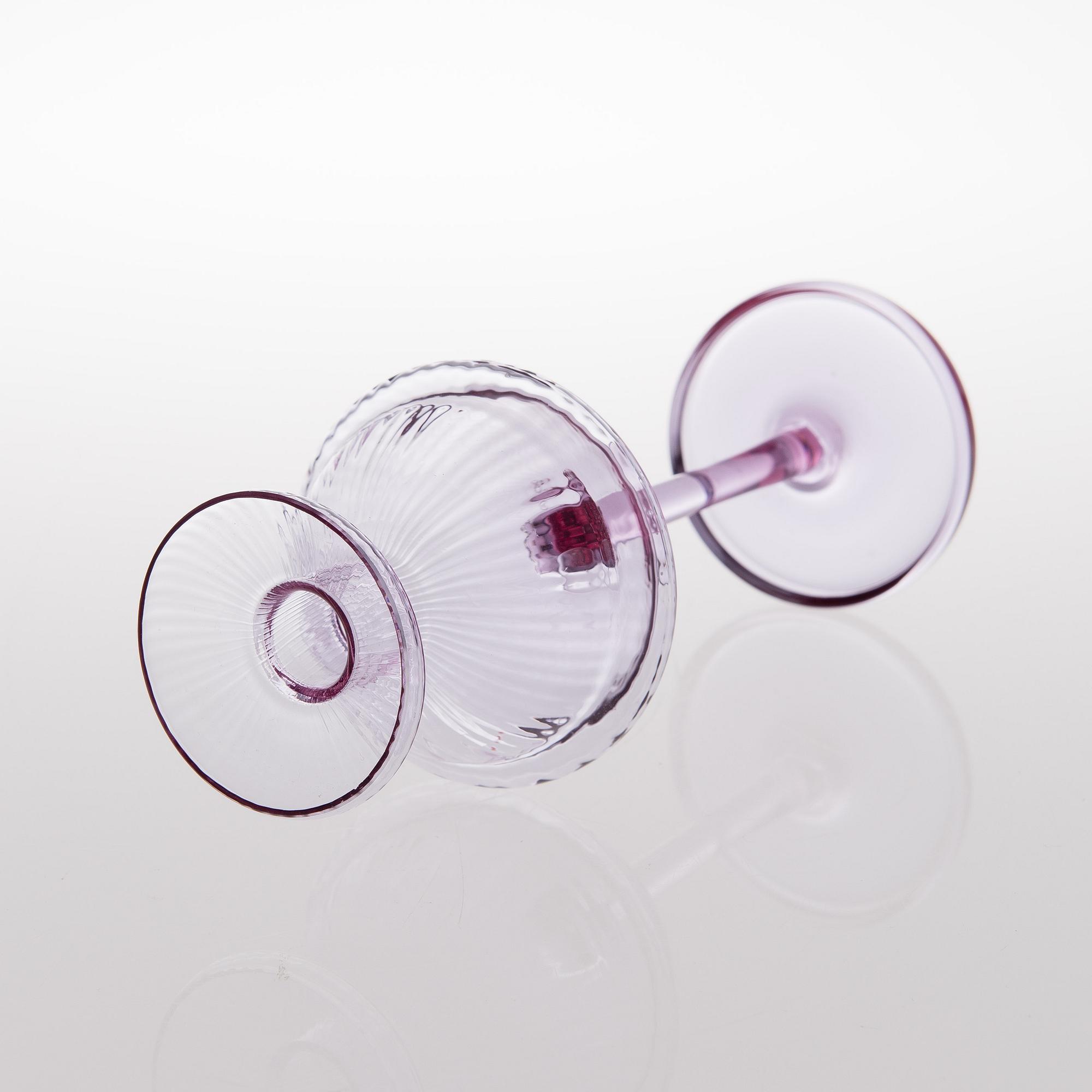 NANNY STILL, KYNTTILÄNJALKA, lasia, "Sulttaani", Riihimäen Lasi, 1960-luku.