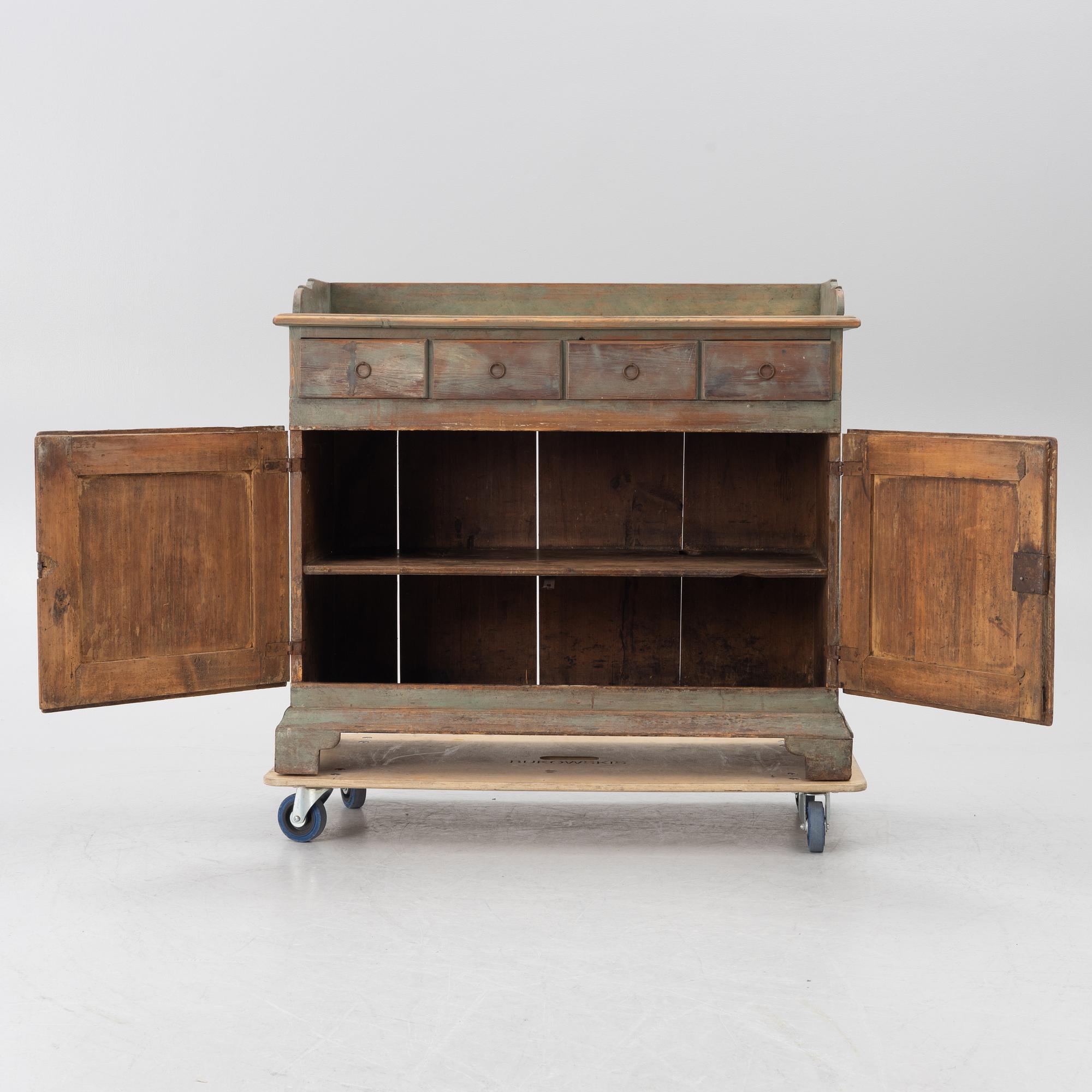 A 19th century sideboard.