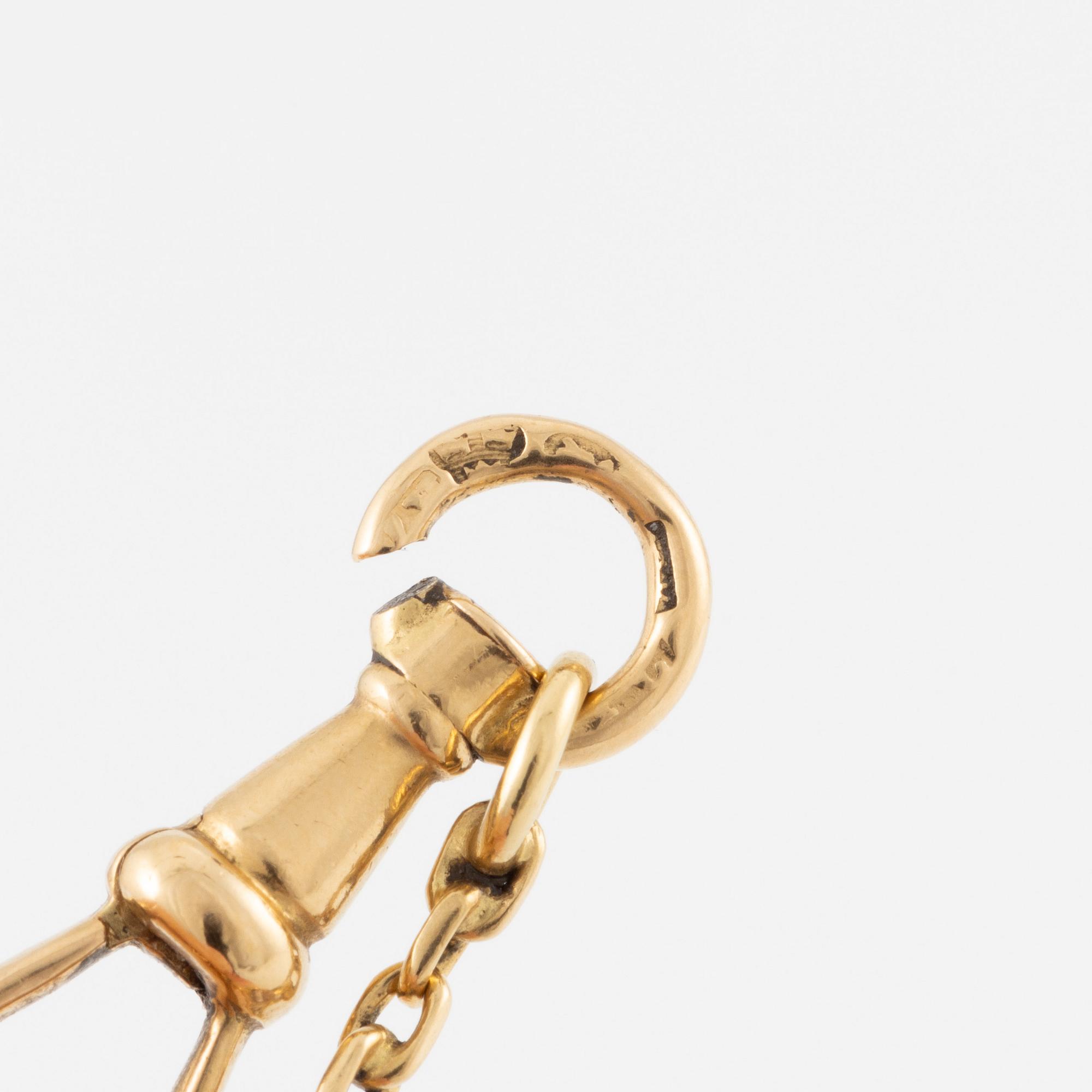 Klockkedja, 18K guld.