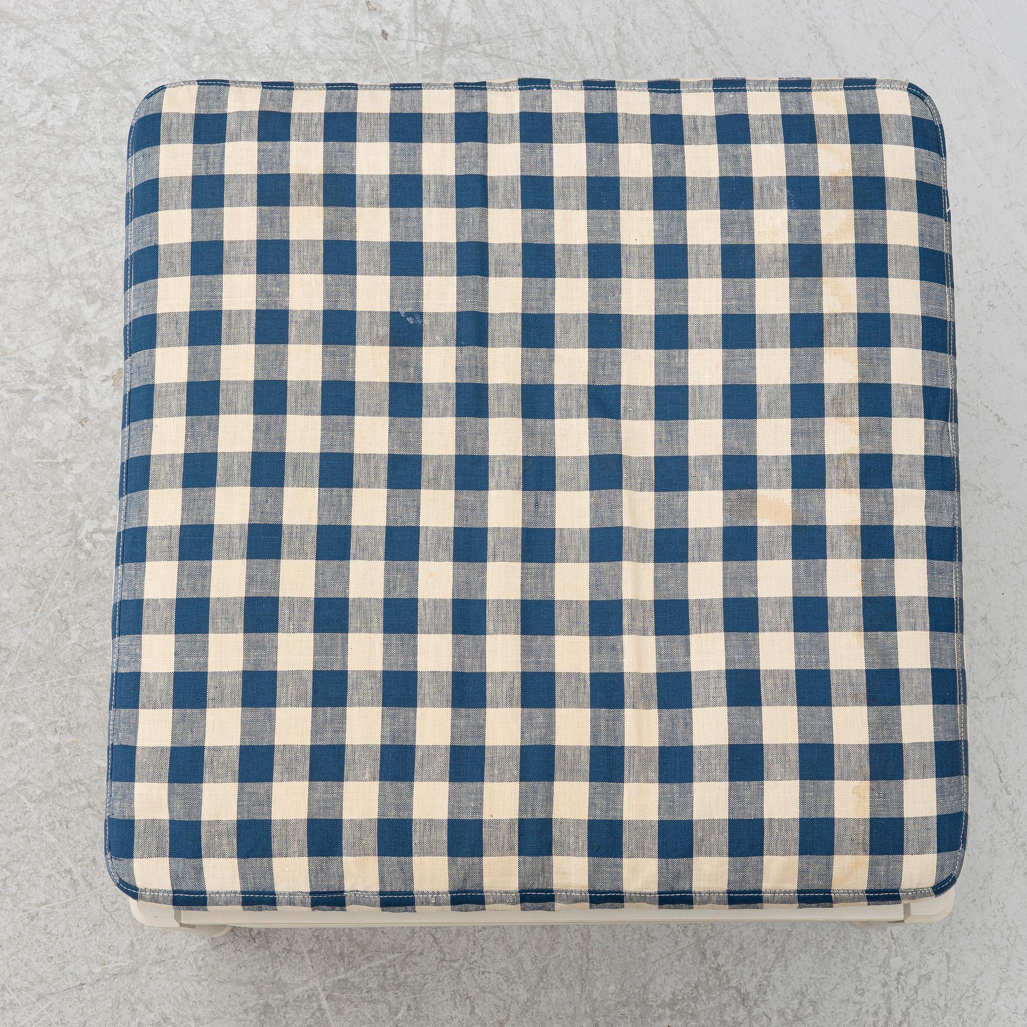 Footstool, "Medevi Brunn", from IKEA's 18th-century series, 1990s.