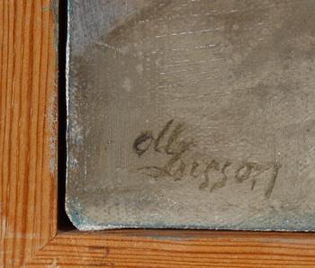 OLLE LARSSON, olja på duk. Sign.