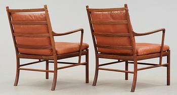 A pair of Ole Wanscher 'Colonial Chair, PJ 149' by Poul Jeppesen, Denmark.