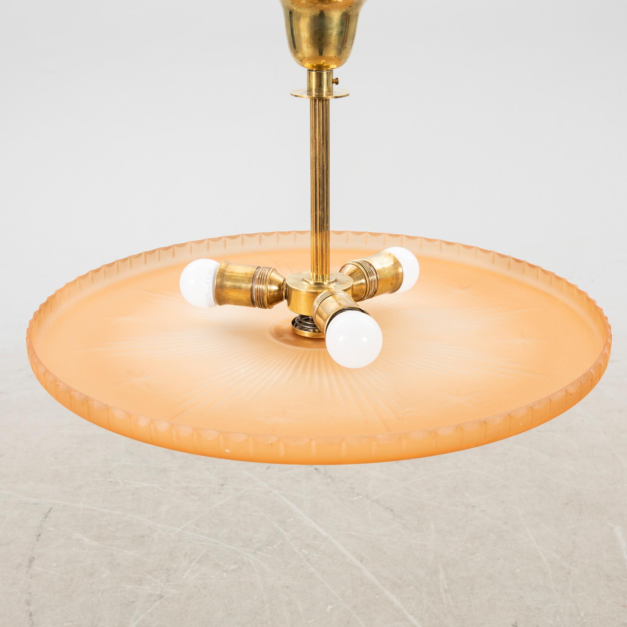 Ceiling lamp Swedish Modern 1940s.