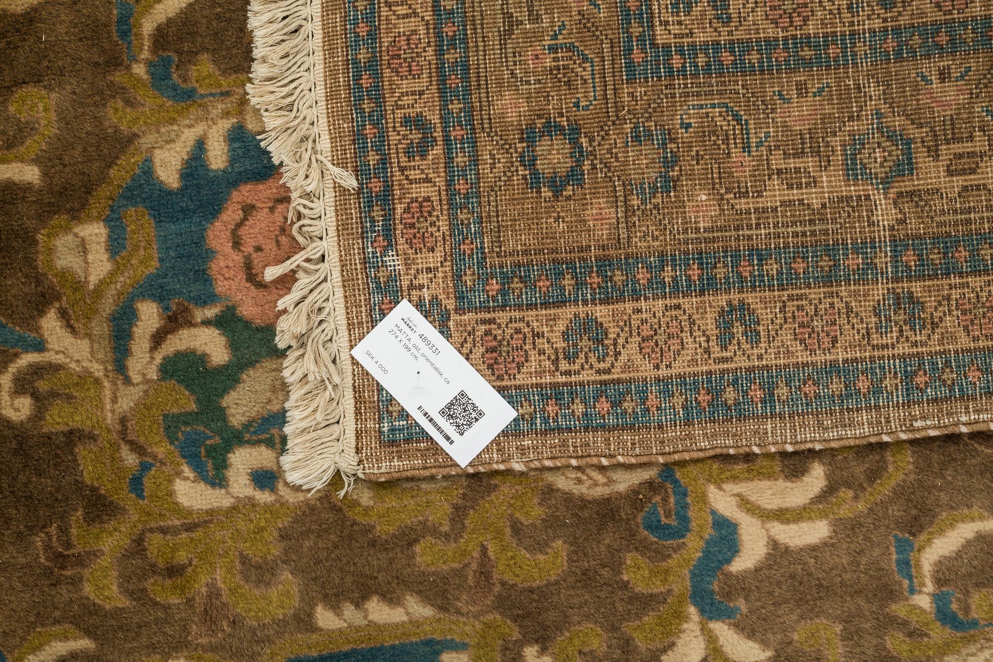 MATTA, old, orientalisk, ca 274 X 199 cm.