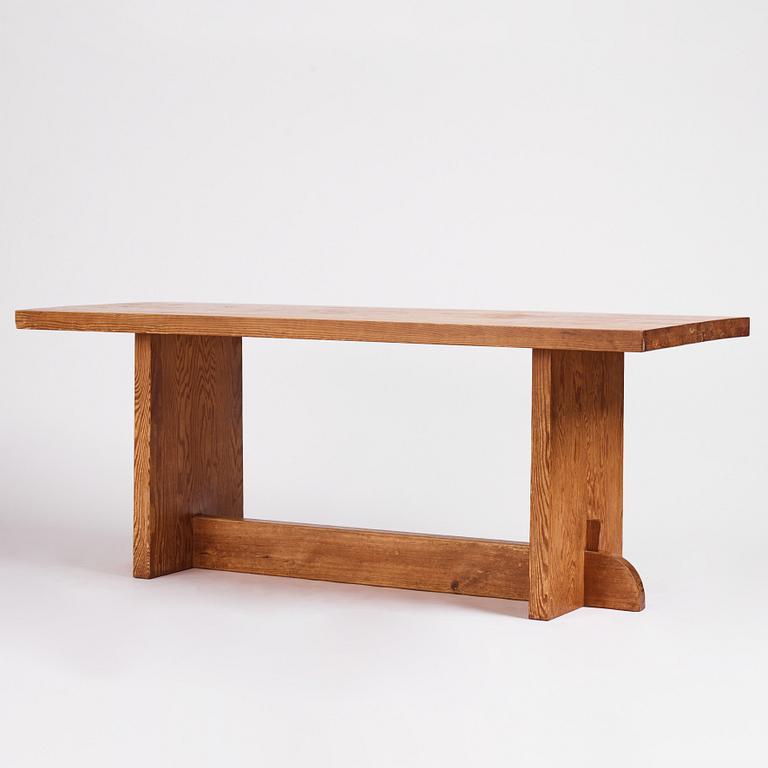 Axel Einar Hjorth, a "Lovö" stained pine table, Nordiska Kompaniet 1930s.