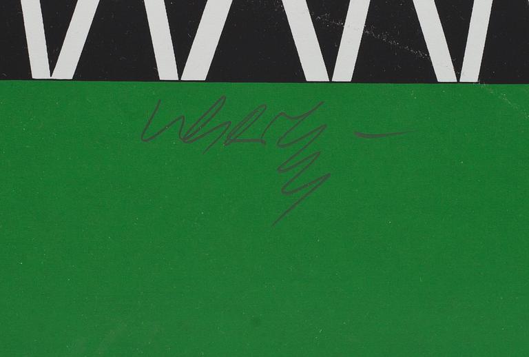 VICTOR VASARELY, färgserigrafi, signerad, ej numrerad.