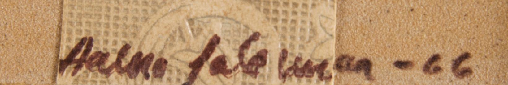 AARNO SALOSMAA, blandteknik, signerad och daterad -66.