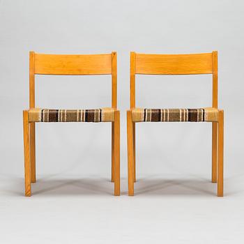 Eero Aarnio, ruokapöytä ja tuoleja, 6 kpl, "Pine", Asko 1960-luku.