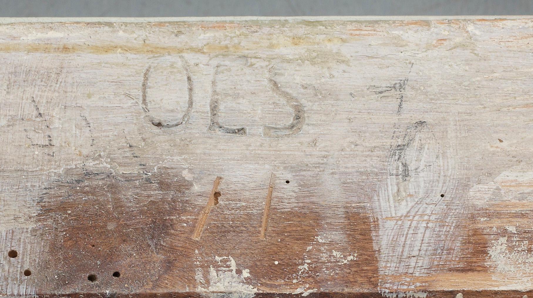 STOLAR, ett par. Lindome, märkta OES, Olof Ericsson, 1700-talets slut.