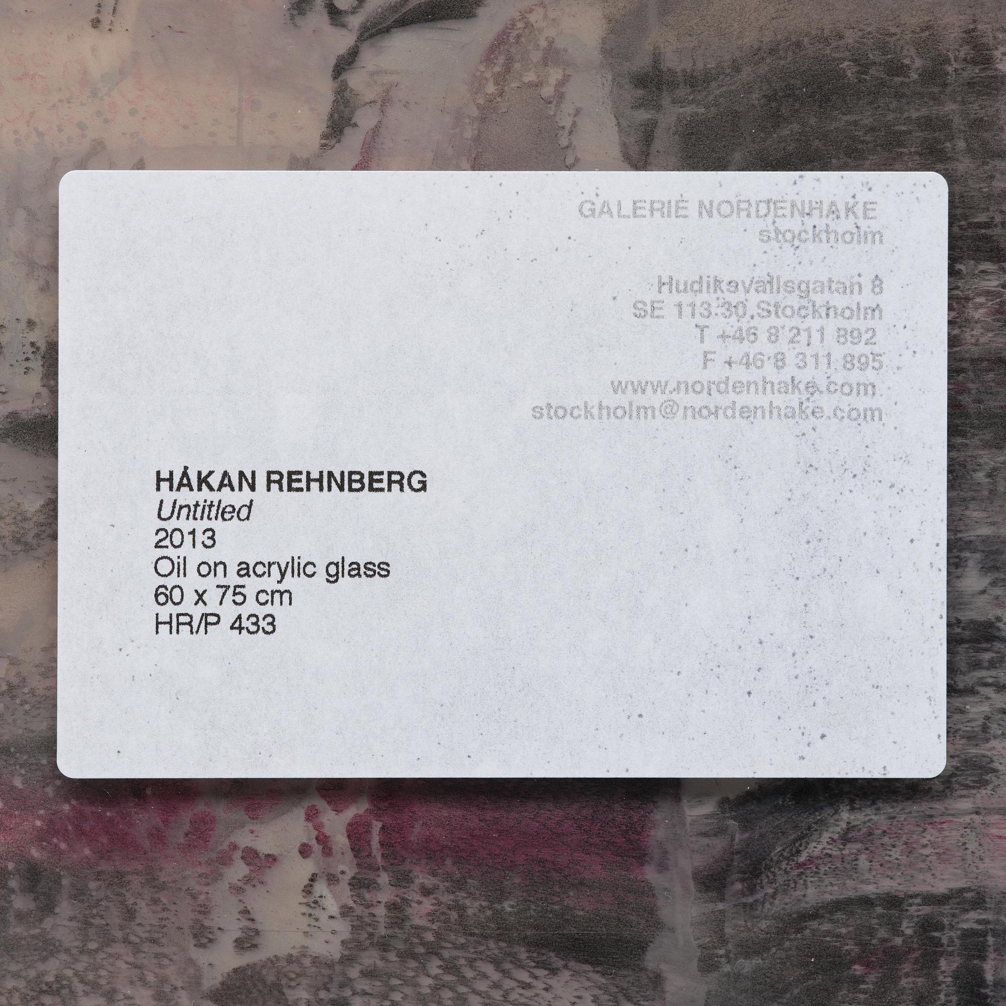 Håkan Rehnberg, Untitled.