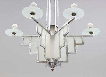 TAKLAMPA, art déco, 1920/30-tal. Höjd ca 70 cm.