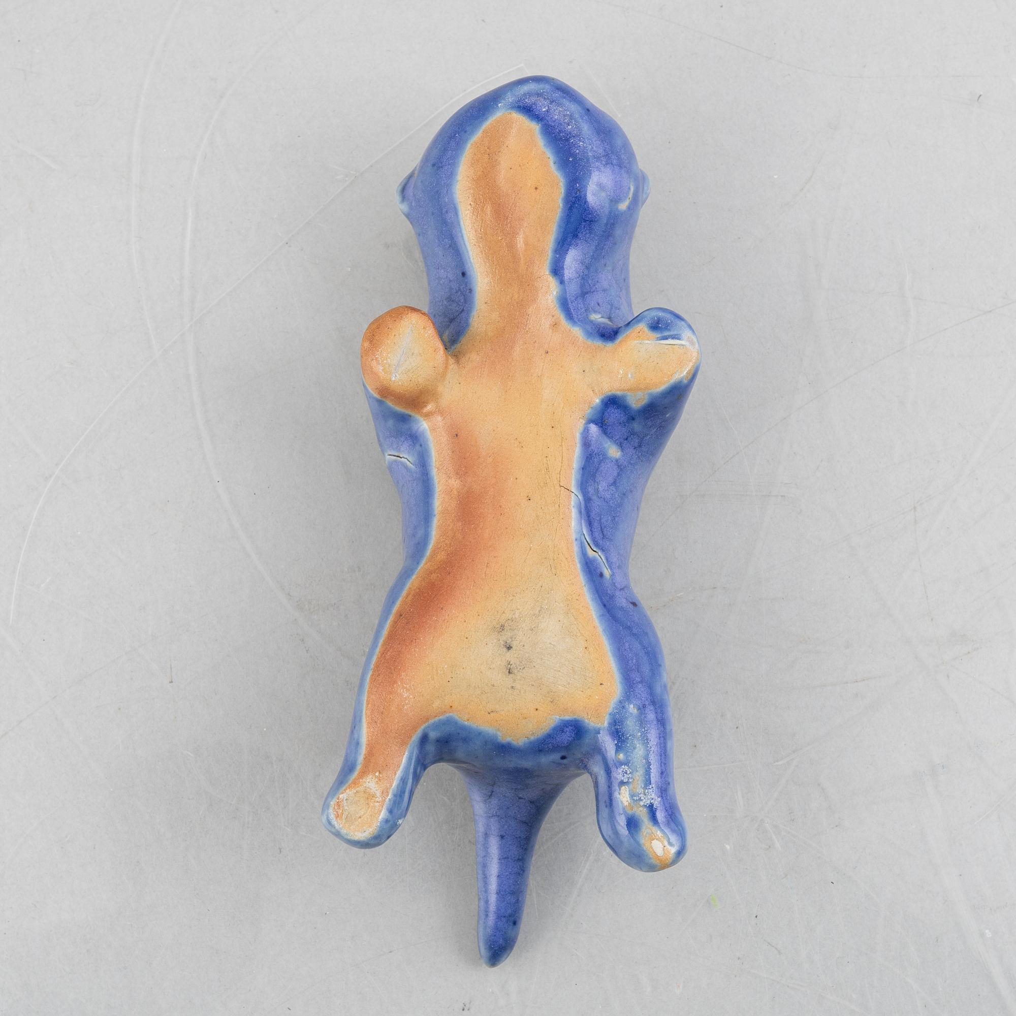 Ulla Kraitz, two stoneware sculptures, own studio, Fogdarp.
