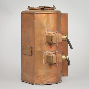 DUBBELLANTERNA, koppar, Japan, 1900-tal.