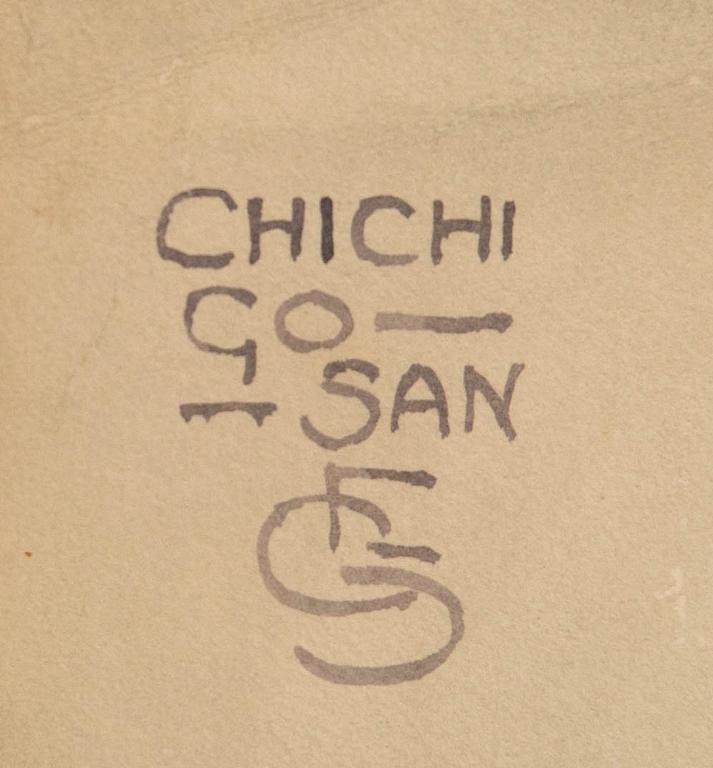 Unidentified artist, two Japonisme motifs, "Chichi Go San".