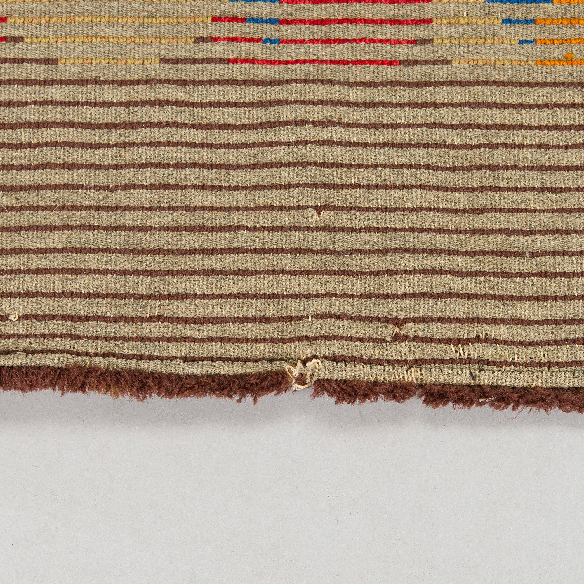 Ingegerd Eklund, a finnish longpile ryijy-rug, model for Friends of Finnish Handicraft. Designed 1912. Ca. 230 x 130 cm.